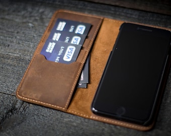 iPhone Wallet case , Leather Wallet iPhone XS Max, Leather Case, phone wallet, iPhone 6, 7, 6 Plus , 7 plus, iPhone 8, iPhone X XS