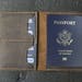 Personalized Leather Passport Travel Wallet, Passport Cover 