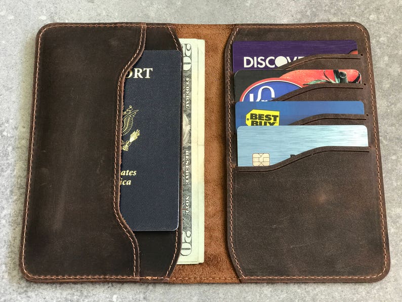 Passport Wallet, Leather Passport Wallet, travel wallet, passport case, leather passport holder, document wallet. 