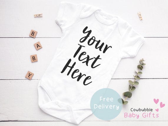 Personalisierte Baby Wachsen Vest Bodysuit Girl oder Boy perfekte Geschenk Custom Personalisierte Baby Wachsen Vest Bodysuit Girl oder Boy perfekte Geschenk Custom
