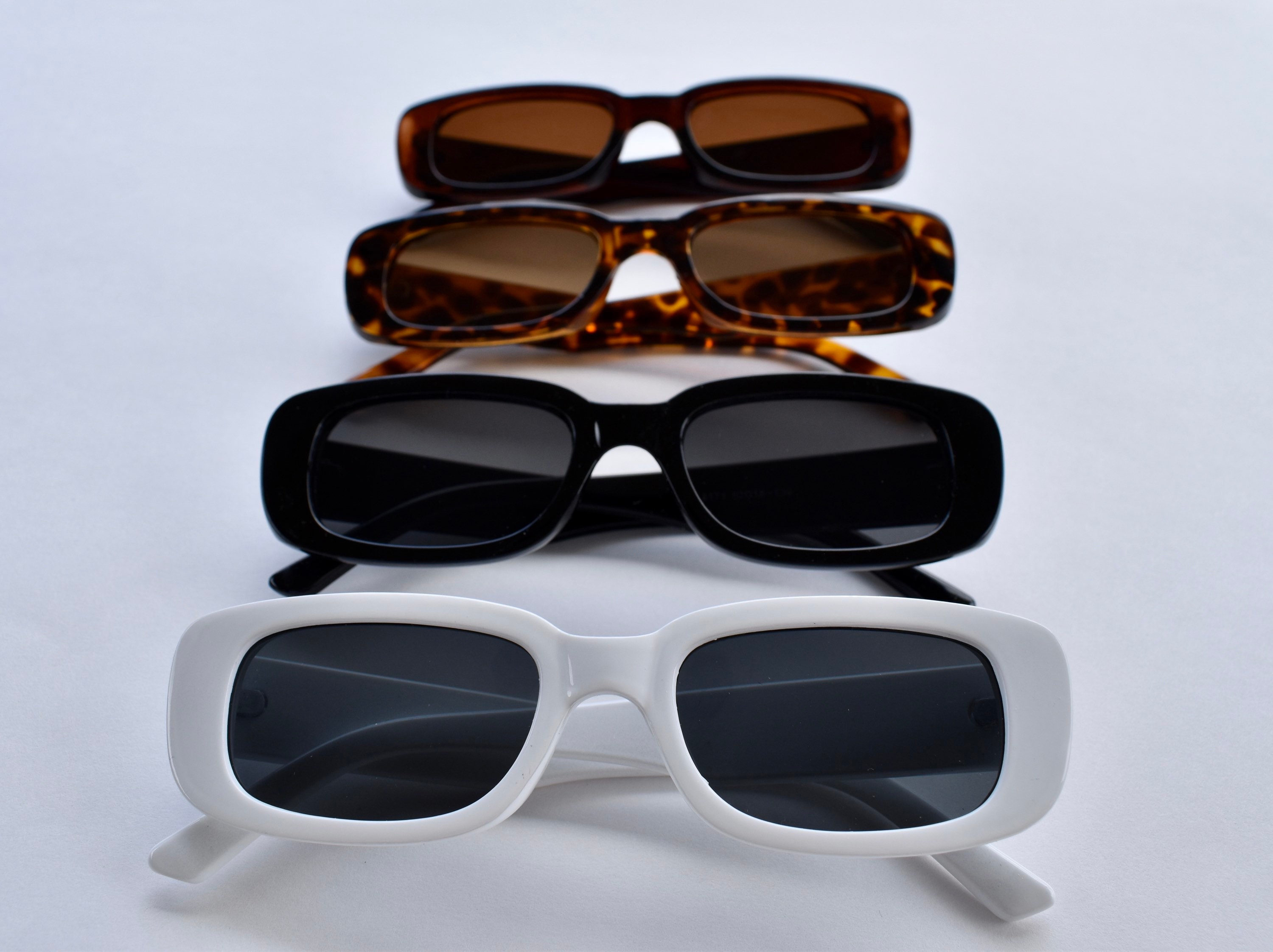 Retro Rectangle Sunglasses for Women 90's Vintage Trends - Etsy