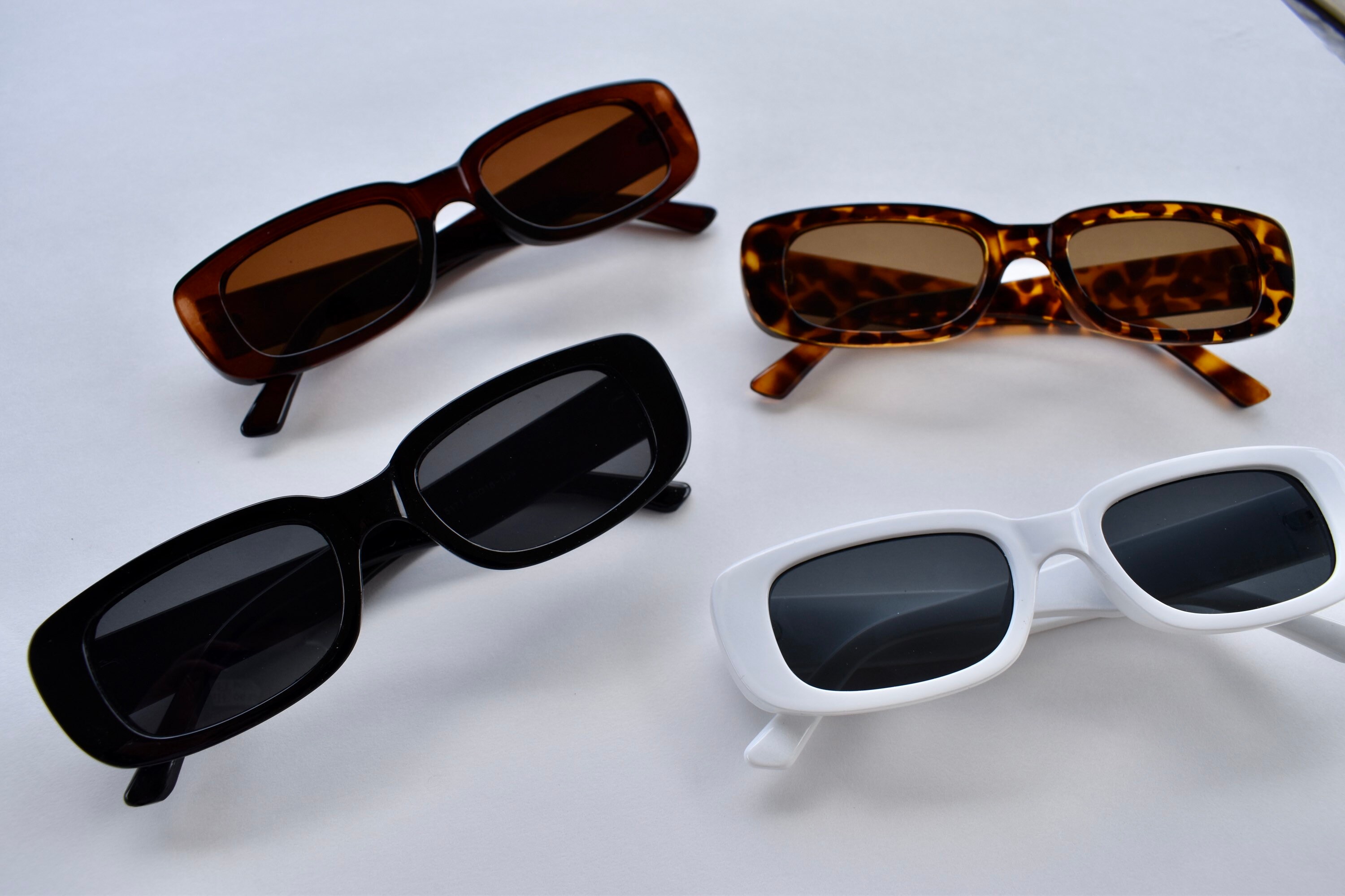 Retro Rectangle Sunglasses for Women 90's Vintage Trends - Etsy