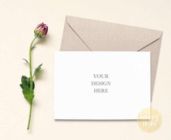 5x7 Invitation Mockup Styled Photography Mockup Card Mockup Etsy