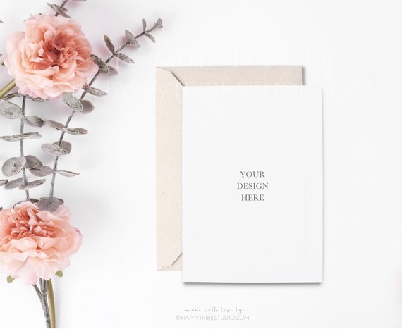 5x7 Invitation Mockup Styled Photography Mockup Card Mockup Etsy
