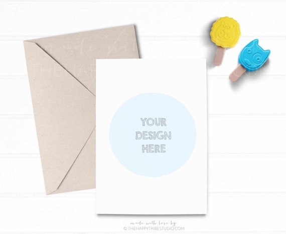 Download Kids Invitation Mockup Baby Card Mockup Toy Stationery Etsy