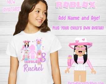 Girls Roblox Shirt Etsy - girl clothes roblox template