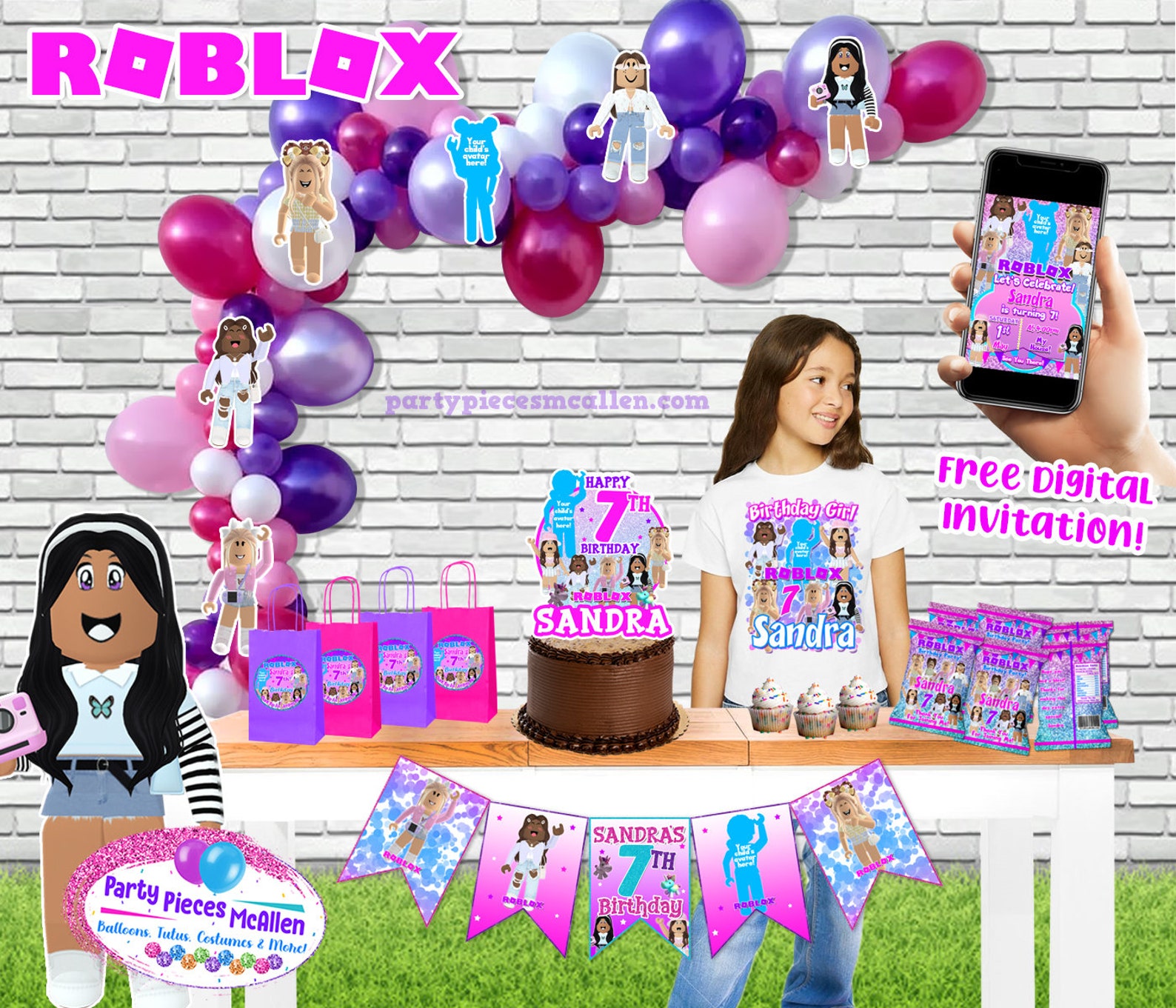 Girl Roblox Deluxe Package Roblox Garland Girl Roblox Etsy UK Il 5dfw 