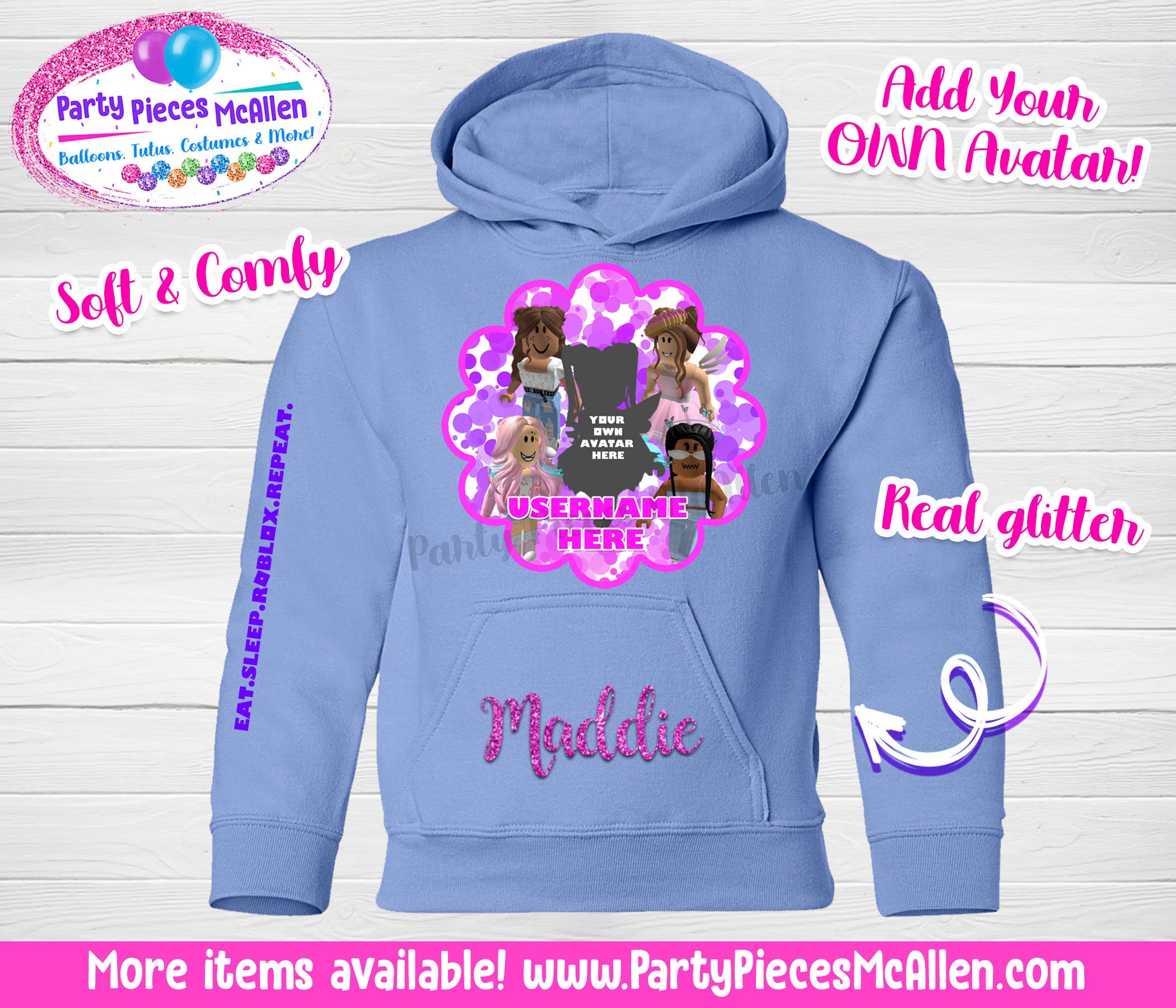 Will Ship After July 8th Girls Roblox Hoodie Roblox Etsy - diaper pants roblox