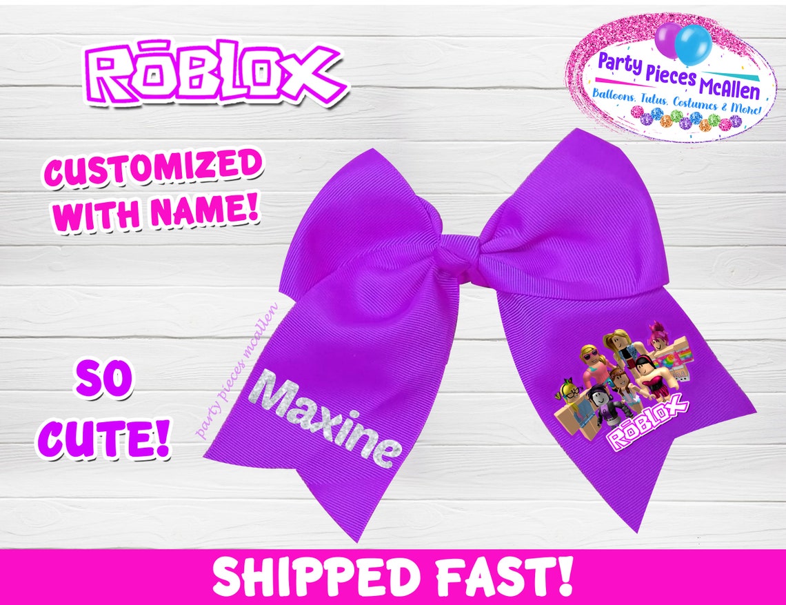 NEW Roblox Girl Customized Bow Girl Roblox Accessories Roblox Etsy