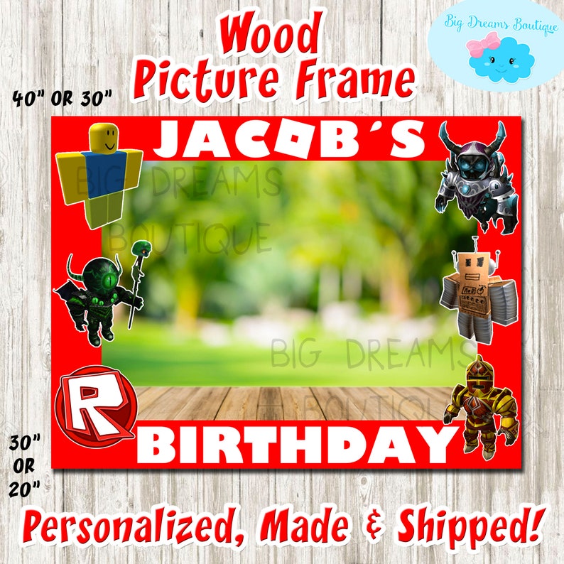 Roblox Picture Frame Roblox Photo Booth Frame Etsy - image 0