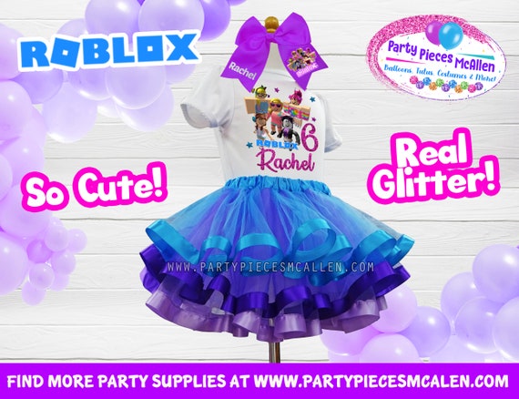 Roblox Tutu Outfit Roblox Grils Birthday Shirt Roblox Tutu Etsy - roblox skirt id