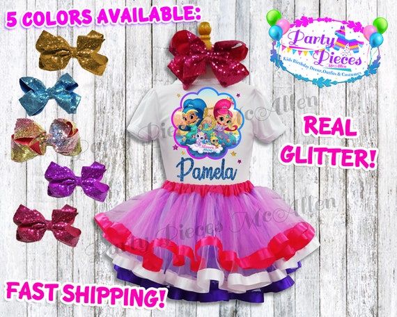 Shimmer And Shine Birthday Tutu Outfit Shimmer And Shine Tutu Etsy - shimmer shine it time roblox