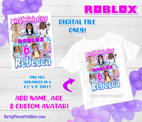 Roblox Girl Shirt Design File Printable | Etsy