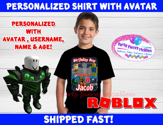 Will Ship After Sept 25 Roblox Birthday Shirt With Avatar Etsy - mum left horrified after childs roblox avatar is sexual