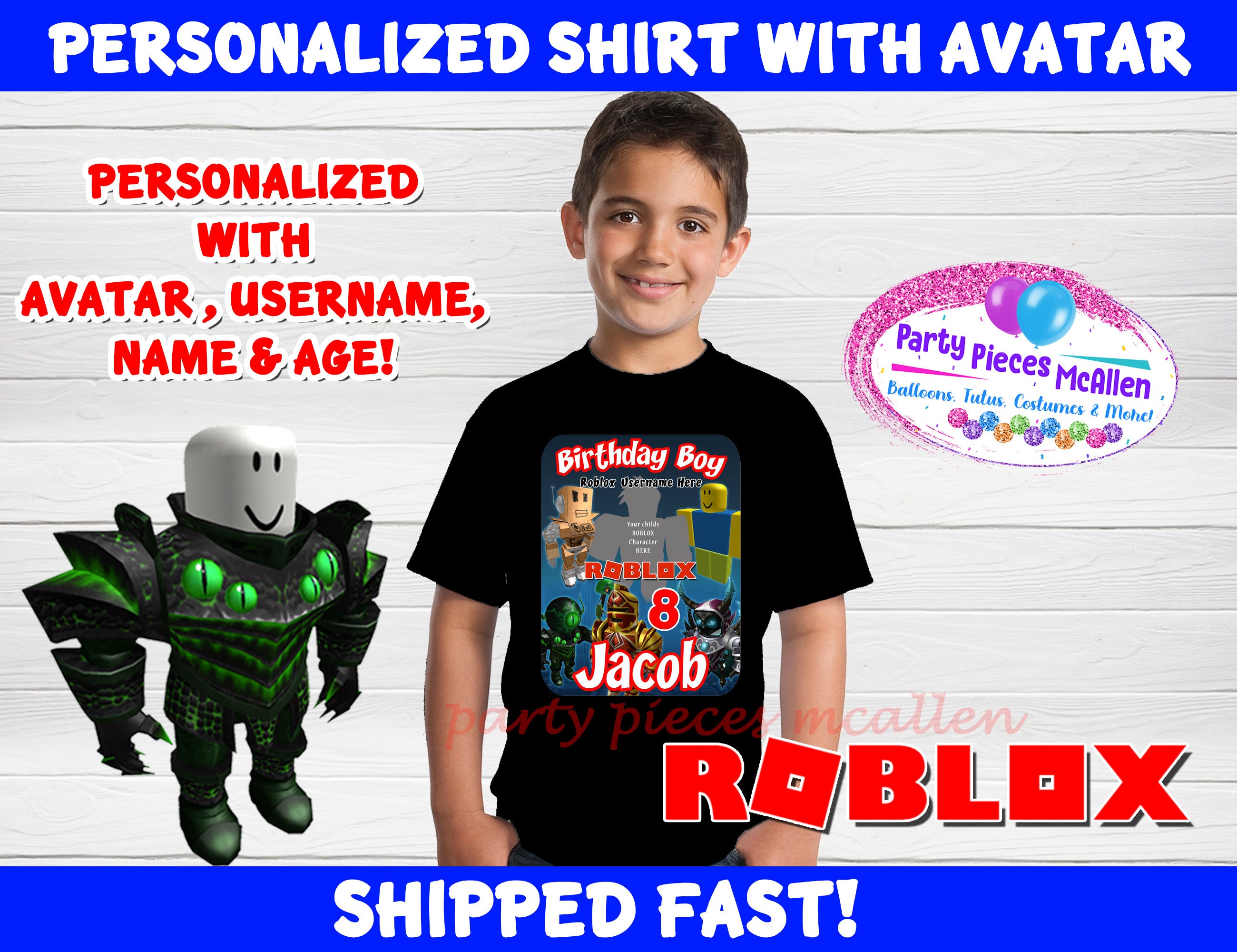 Will Ship After Sept 25 Roblox Birthday Shirt With Avatar Etsy - roblox tutu outfit roblox grils birthday shirt roblox tutu etsy