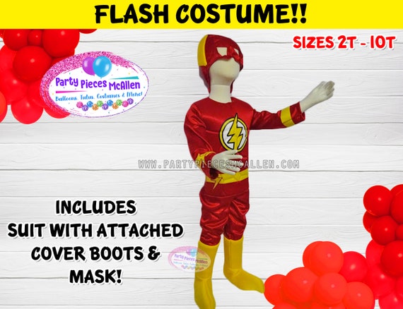 Will Ship After Sept 25 The Flash Costume For Boys Etsy - roblox after the flash outfits