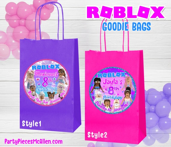 Will Ship After July 8th Roblox Girl Goodie Bags Roblox Etsy - roblox gift bag ideas