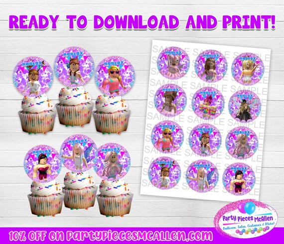 Roblox Cupcake Toppers Instant Download Etsy - etsy girl roblox cupcake toppers pink roblox stickers roblox party favors roblox cupcake toppers for girls roblox birthday party 100926 Roblox Cupcake Toppers Instant Download Etsy - girl roblox cupcake toppers pink roblox stickers roblox party favors roblox cupcake toppers for girls roblox birthday party 100926