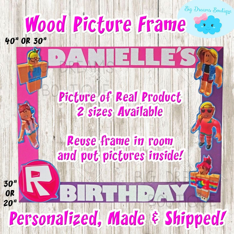 Girls Roblox Picture Frame Girls Roblox Photo Booth Frame - 