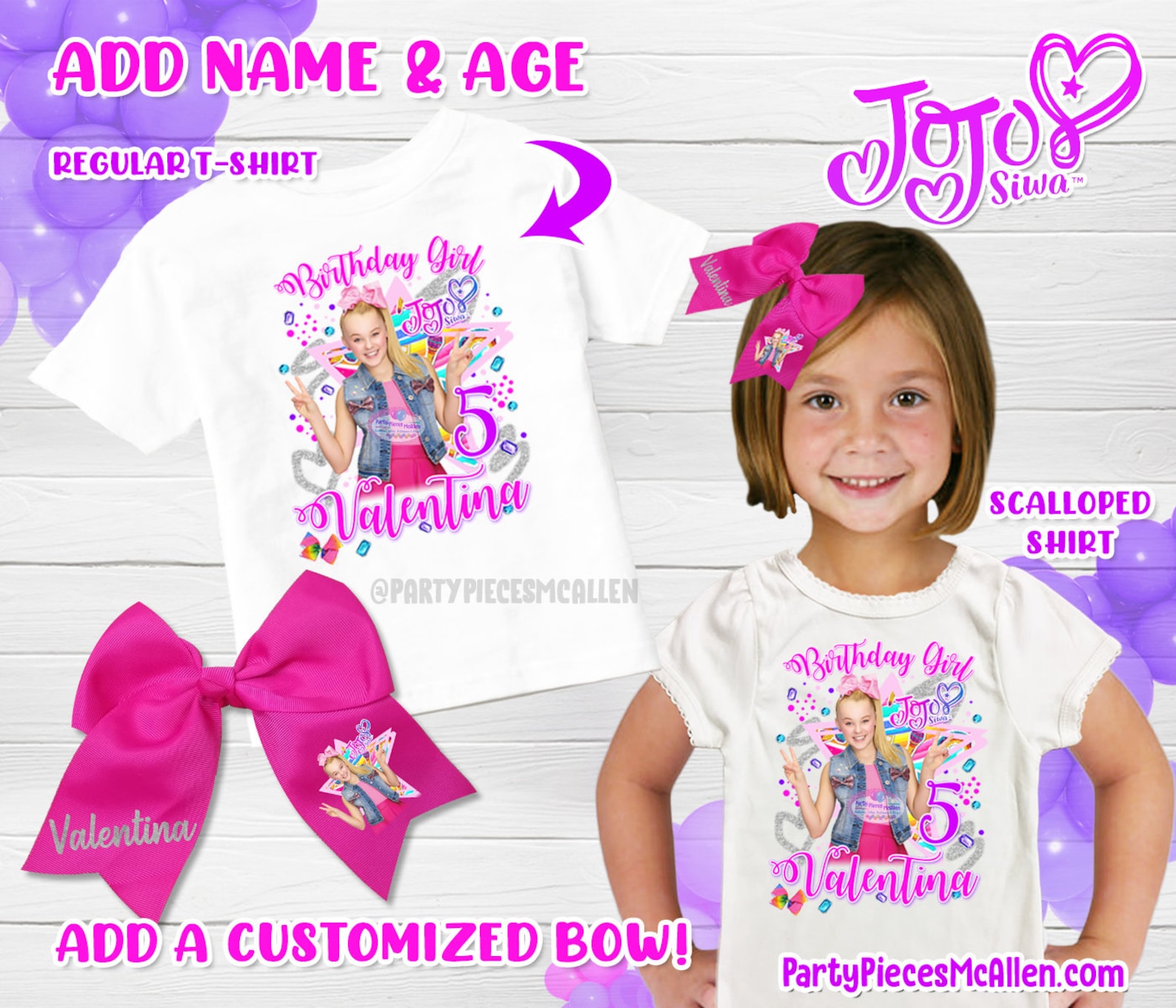 Jojo Siwa Birthday Shirt Jojo Siwa Shirt | Etsy