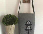Gray Tote bag