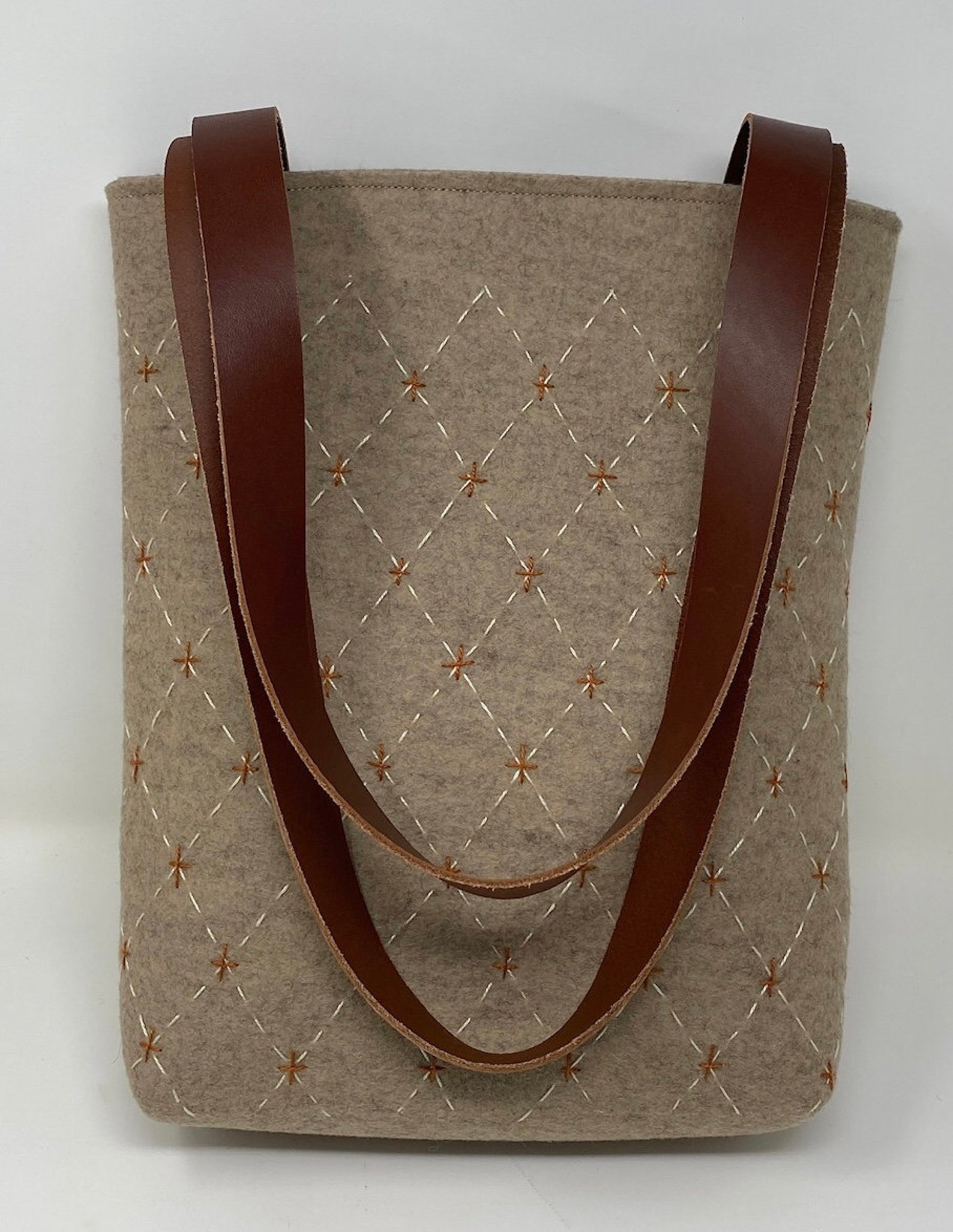 Wool Tote Handbag Etsy