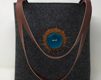 Handbag , Wool Tote bag , Wool Felt bag , Shoulder bag