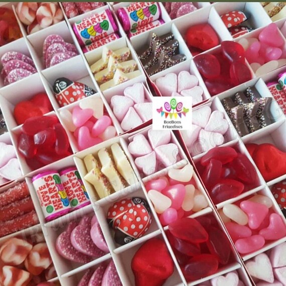 Happy Valentines Day Sweet Chocolate Box Gift For Him Gift Etsy