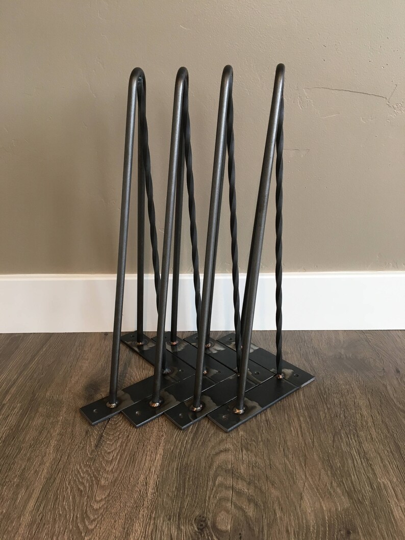 Hairpin Metal Table Legs DIY Furniture Sizes 634 Etsy