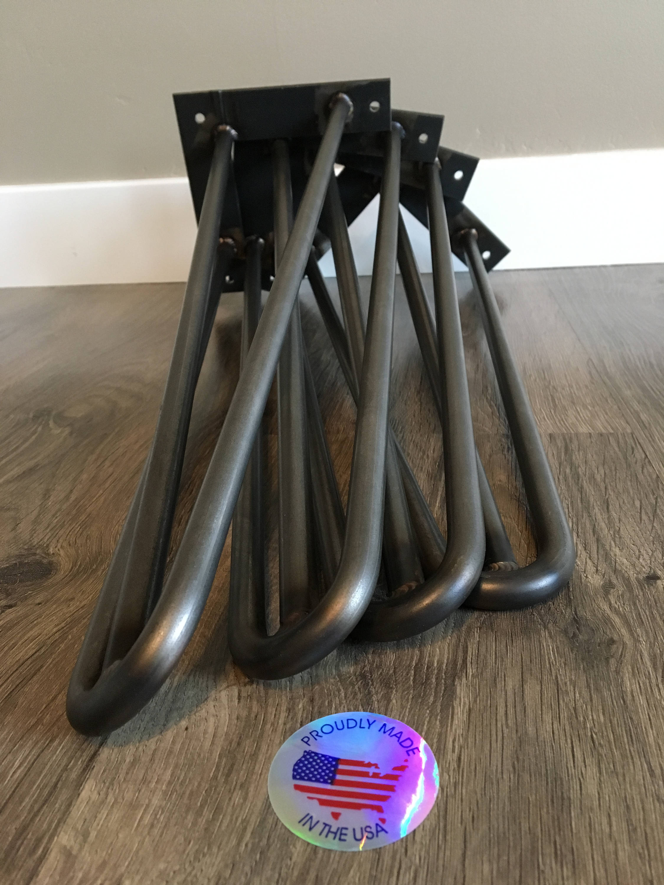 Hairpin Table Legs USA Made RAW STEEL Heavy Duty Hairpin Etsy