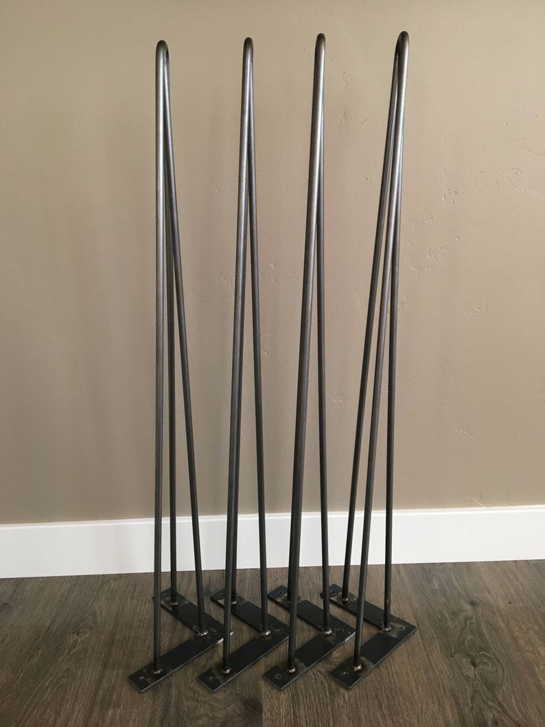 Hairpin Table Legs USA Made RAW STEEL Hairpin Legs Hairpin Etsy