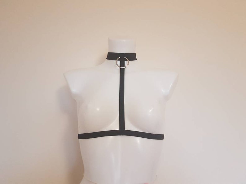 Arwen Chest Body Harness O Ring Cage Bra Collar Lingerie