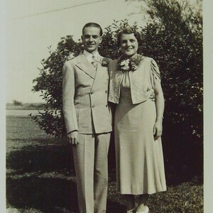 Original Vintage Photograph - Corsage Couple   #47-84