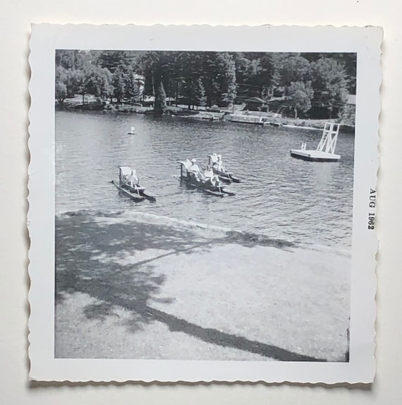 Vintage Original Photo 'vintage Paddle Boats' 1960s Etsy