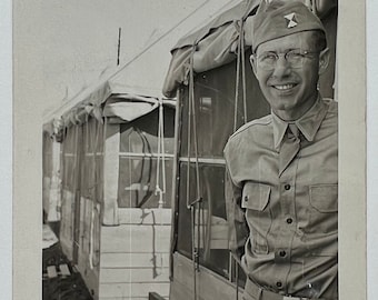 Vintage Original Photo 'Military Man' 1940s Enlisted Photograph #50-115