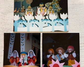 Vintage Original Photos - Small World Characters - 1980s Photograph Disneyland Anaheim CA #70-11