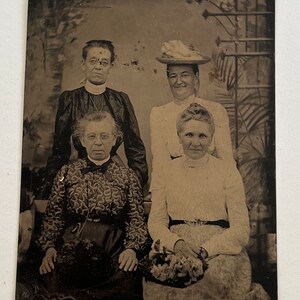 Antique Tintype - &#39;The Original Golden Girls&#39;  #37-6 GA