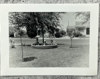 Original Vintage Photograph - Kids Pool Party - #68-38