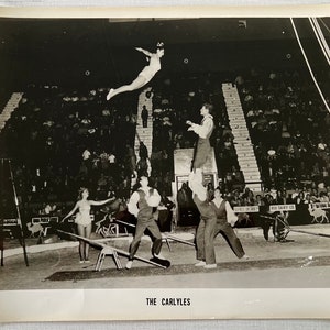 Vintage Original Photo &#39;The Carlyles&#39;  Circus Performers 8 x 10 Photograph #85-25 GA