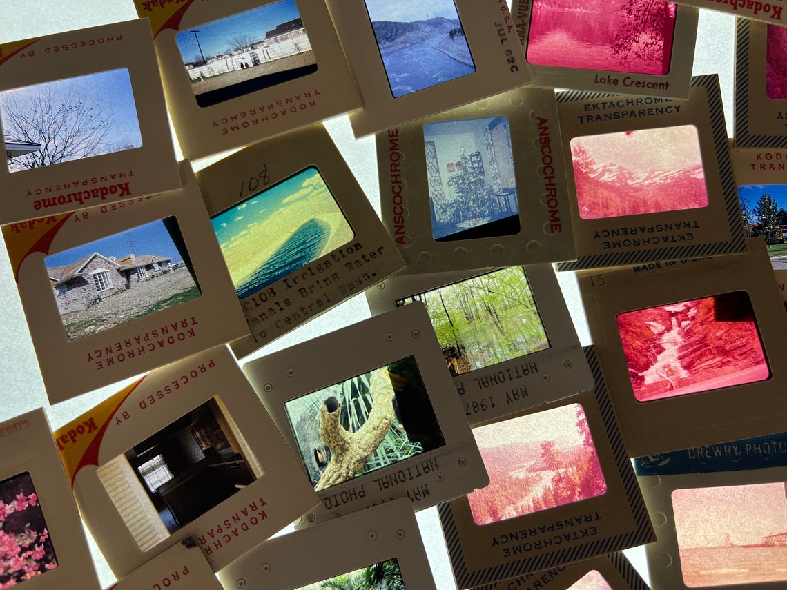 50 Vintage 35mm Cardboard Frame Slides Bulk Photo Slides 25 Etsy