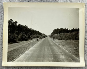 Vintage Original Photo - German Highway - Reichsautobahn 1940's Photograph #23-125