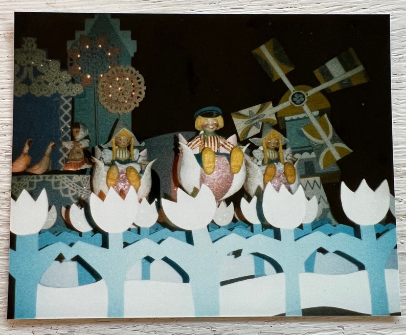 Vintage Original Photos Small World Characters 1980s Photograph Disneyland Anaheim CA 70-11 image 2