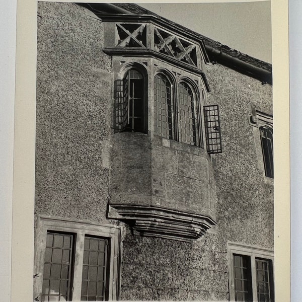 Vintage Original Photo - Window Lookout - English Country Manor - 1940s Photograph #23-48