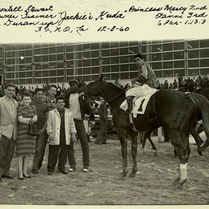 Vintage Original Photo &#39;Winner&#39;s Circle&#39; Montell Stewart Field Grounds New Orleans Racetrack 1960 Photograph #84-32