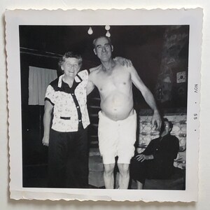 Vintage Original Photo 'Shirtless Man' 1950s Photograph #36-42