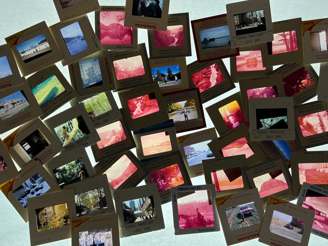 50 Vintage 35mm Cardboard Frame Slides Bulk Photo Slides 25 Etsy