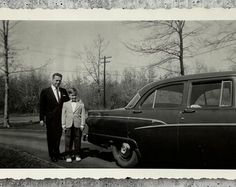 Original Vintage Photograph - Dressed for Success - Father and Son #68-9