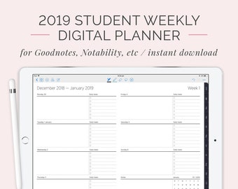 student planner etsy student planner