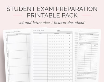 2018 student planner printable pack a4 a5 letter high etsy