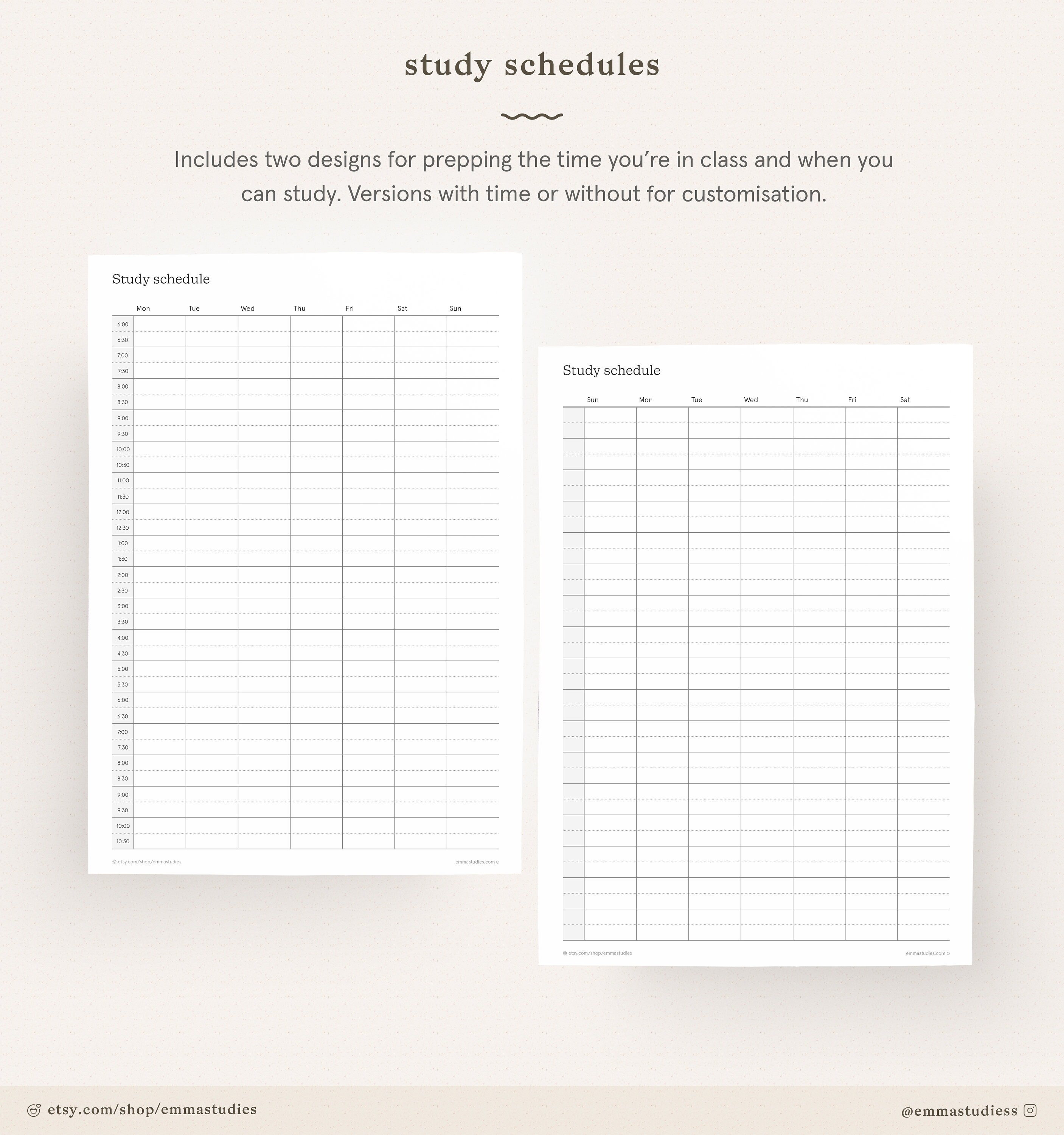 University Module Organiser Back to School College and University Organiser Printable | Etsy